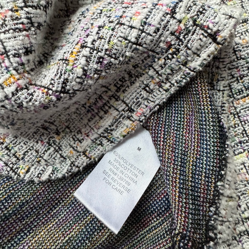OOKIE & LALA Women’s Tweed Blazer Medium - Picture 6 of 6